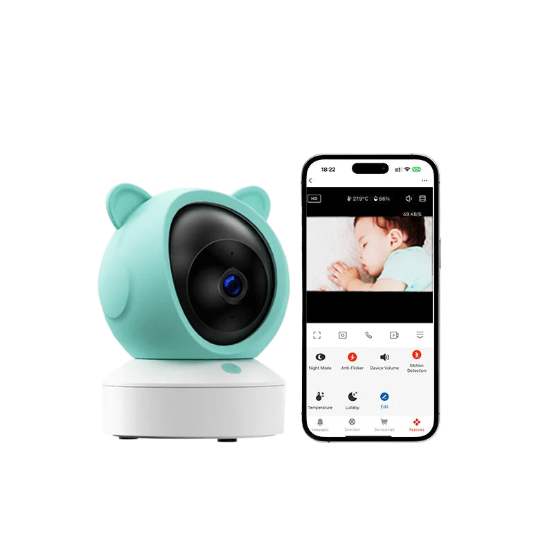 5 Zoll 2K Baby Monitor mit WLAN & Fernsteuerung