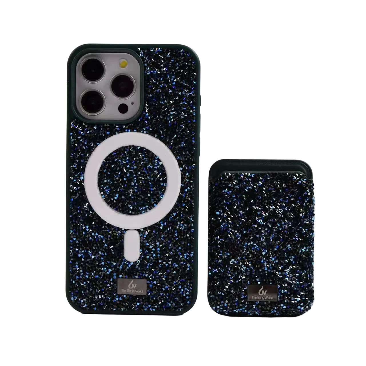 Luxury glitter phone case with rhinestones for iPhone 17