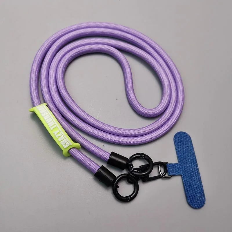 Langes einfarbiges Crossbody-Handylanyard mit Clip