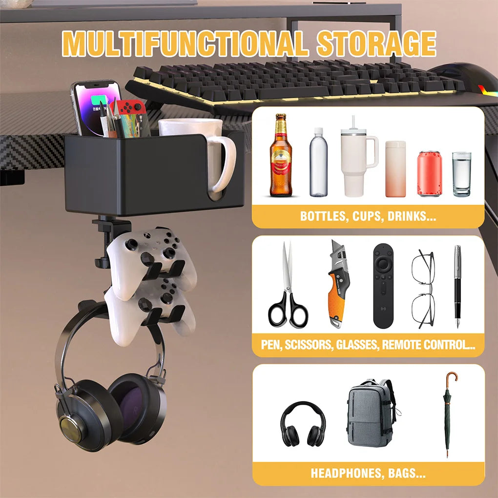 Multifunktionaler 5-in-1 Schreibtischhalter für Gaming