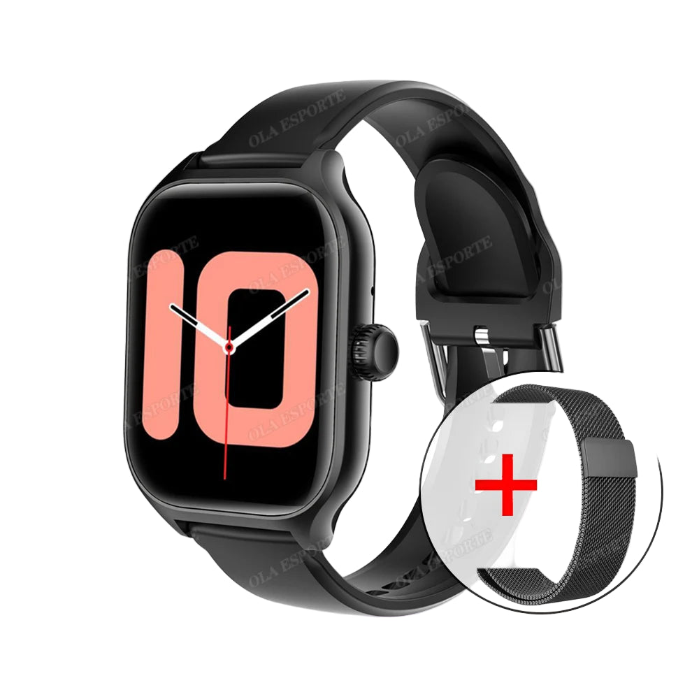Smartwatch Herren Damen AMOLED Bildschirm 100+ Modi