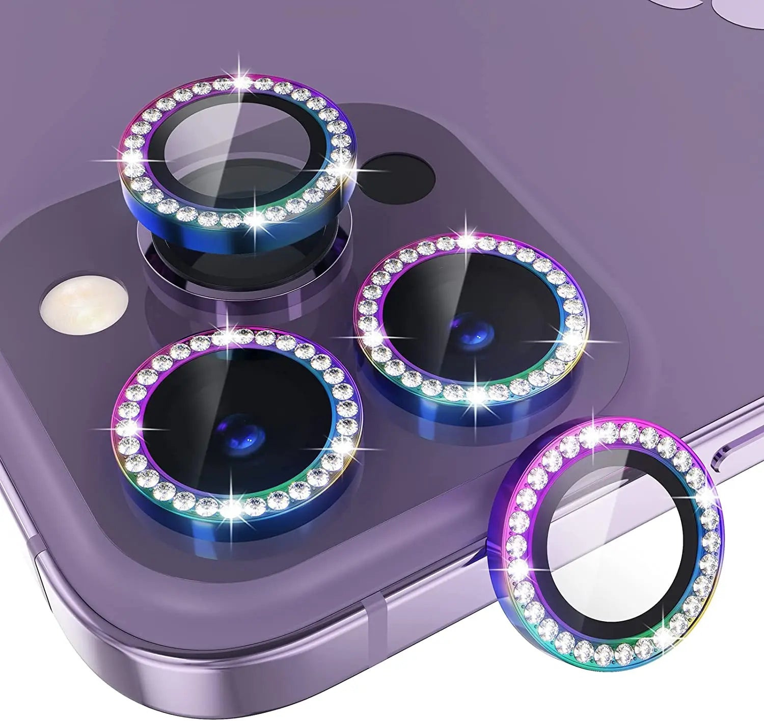 Glitzer Diamant Kamera Schutz iPhone