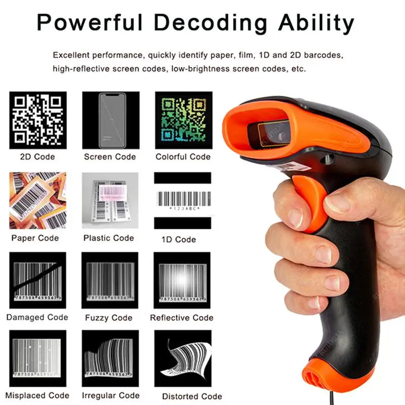Mobiler 2D Barcode Scanner für QR & PDF417 Codes