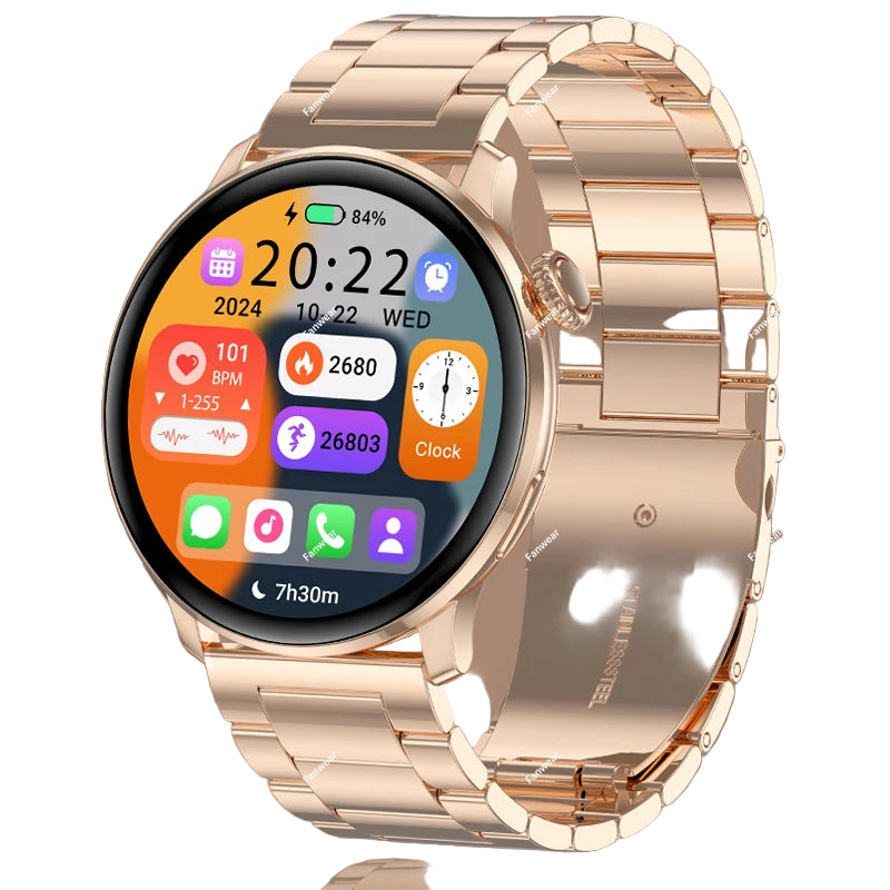 2025 Damen Smartwatch GPS Sport Gesundheit Bluetooth