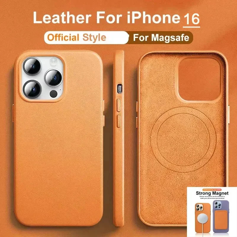 Offizielle MagSafe Lederhülle iPhone