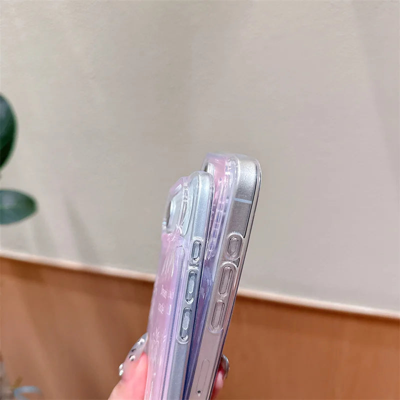 Glitzer Schloss Hülle für iPhone 17 mit Flüssigkeit