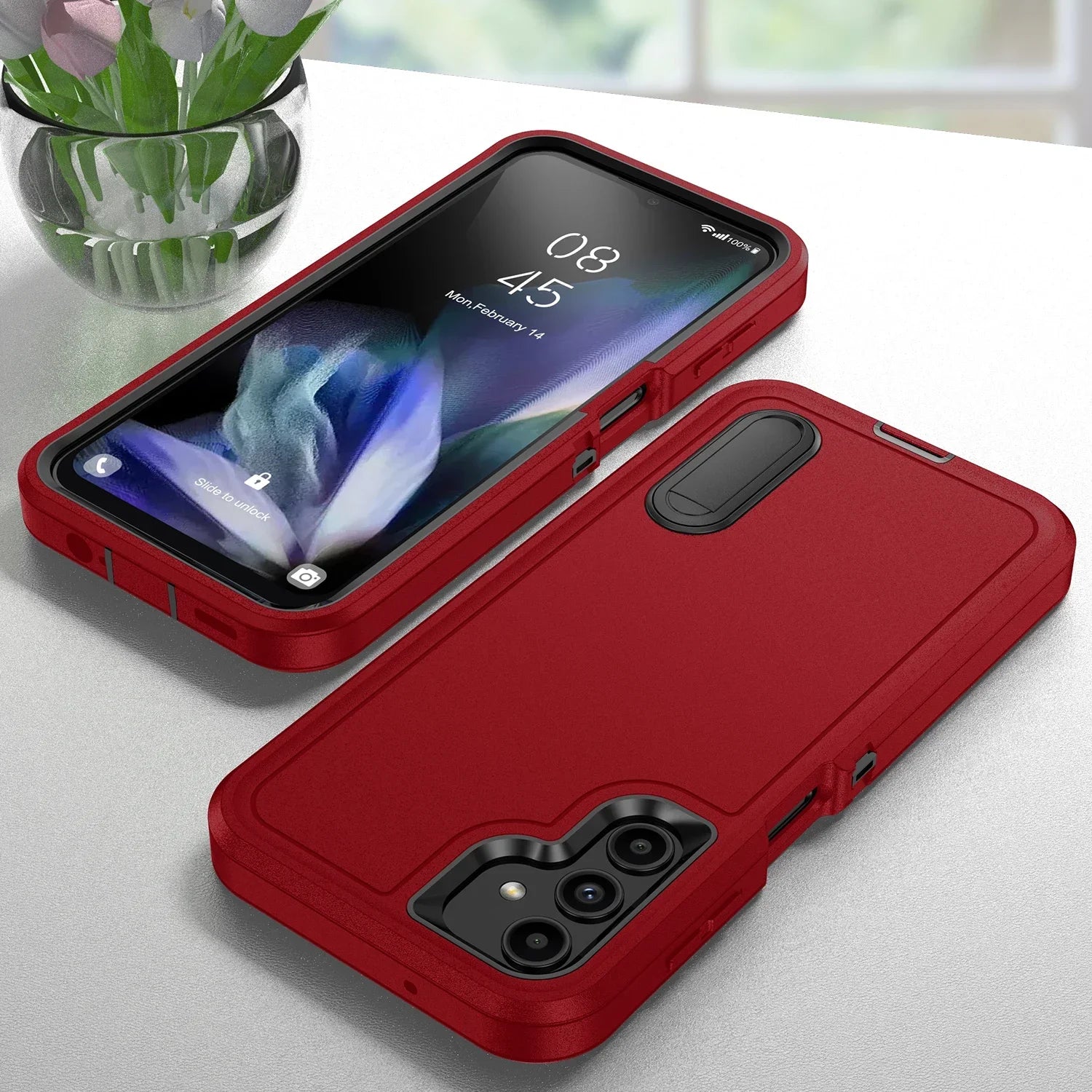 Robuste Anti-Schock-Hülle mit Ständer für Samsung