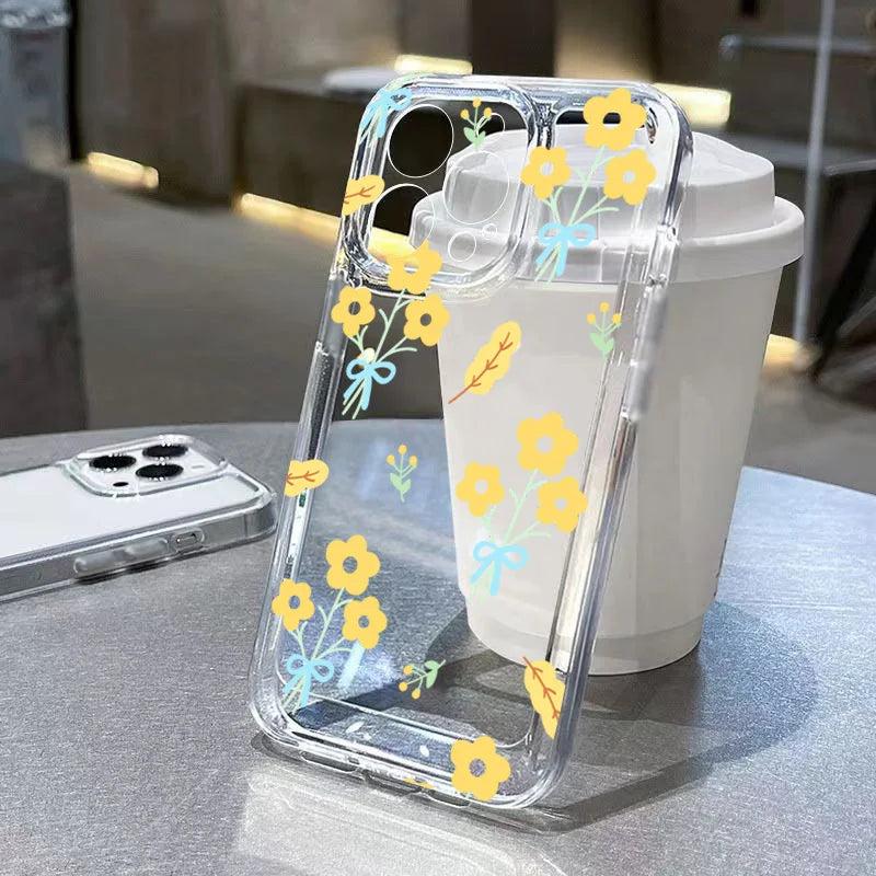 Blumen-Silikonhülle für Xiaomi & POCO Modelle