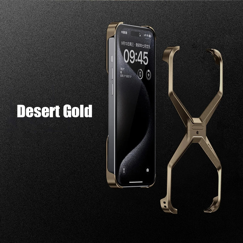 Luxuriöse Aluminiumhülle iPhone 16–13 Pro Max