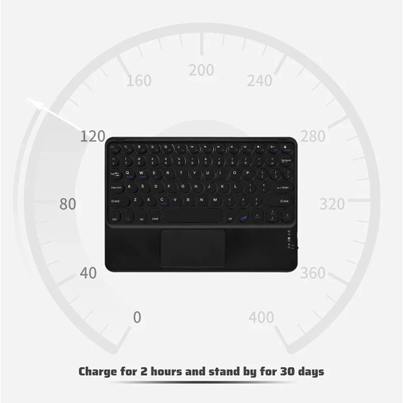 Kabellose Bluetooth-Tastatur mit Touchpad & RGB-Beleuchtung