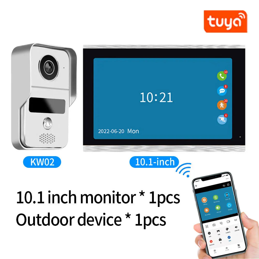 Tuya WiFi Video Doorbell with 1080P IP Intercom