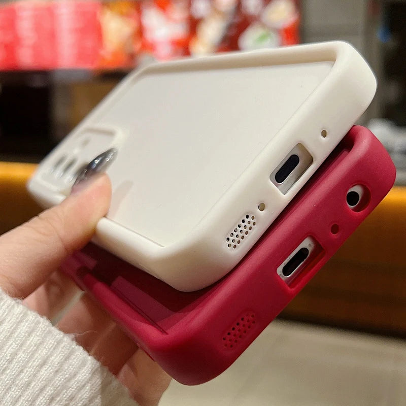 Candy Farbe Telefon Fall Für Samsung S25 S24 S23 S22 Ultra Plus S21 S24 FE A55 A34 A15 A35 A52 a53 A54 A16 5G Weiche Silikon Abdeckung