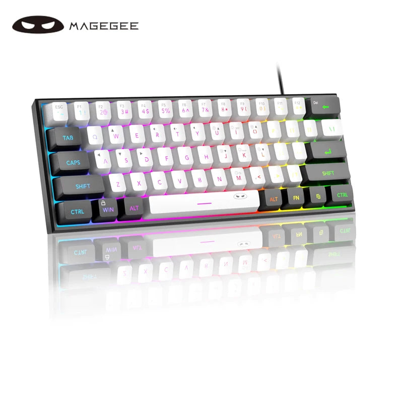 MageGee TS91 60 % Mini RGB Gaming-Tastatur