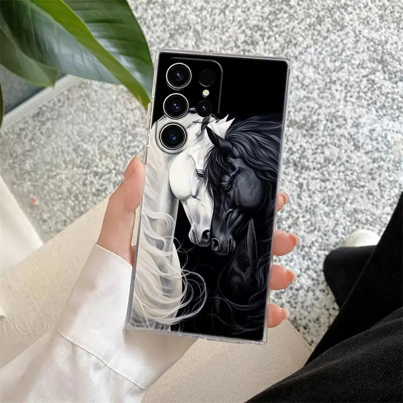 Galoppierende Pferde Hülle für Samsung Galaxy S25 Ultra