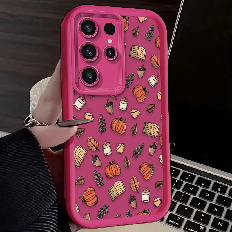 Süße Halloween Kürbis Schädel Hülle Samsung Galaxy