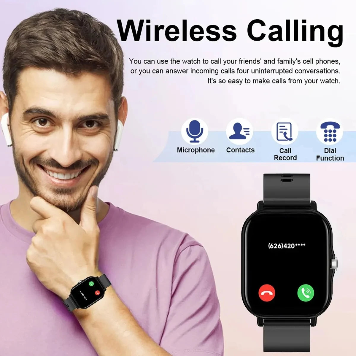 Smartwatch 2025 mit 2,01" Display & Bluetooth-Anruf