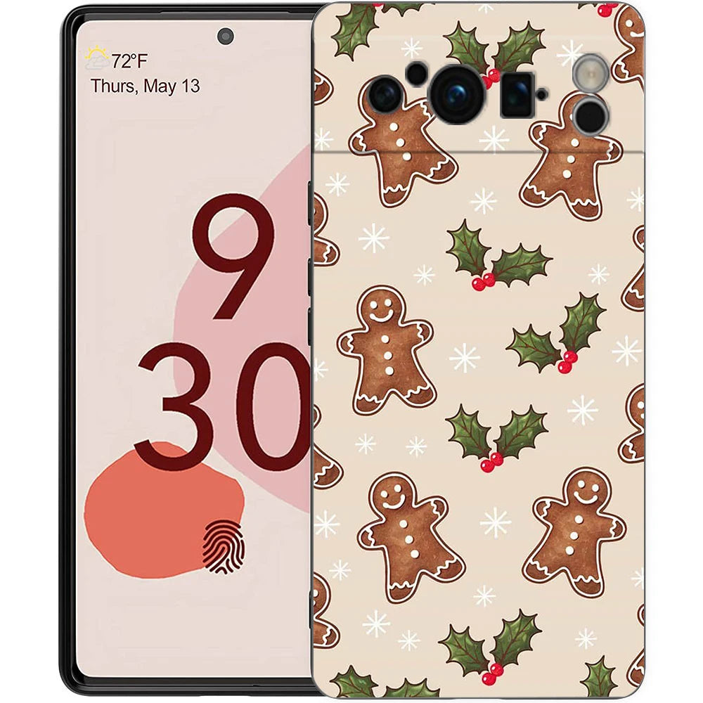 Pixel 9 8 Case TPU Cartoon Christmas Design Protective Case