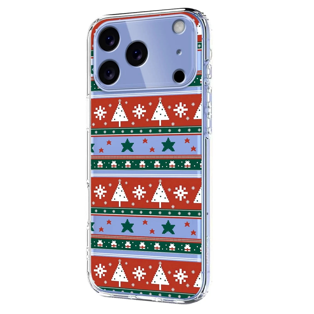 Transparent Christmas phone case for Google Pixel