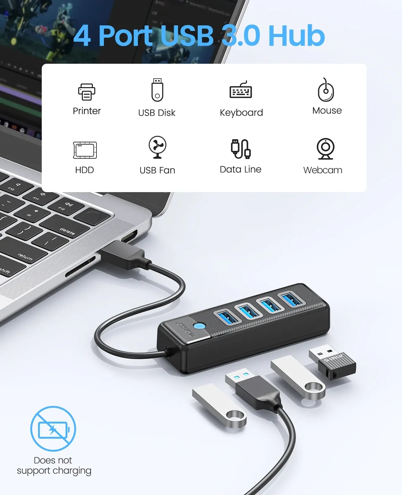 ORICO USB 3.0 HUB 4-Port Typ-C Splitter
