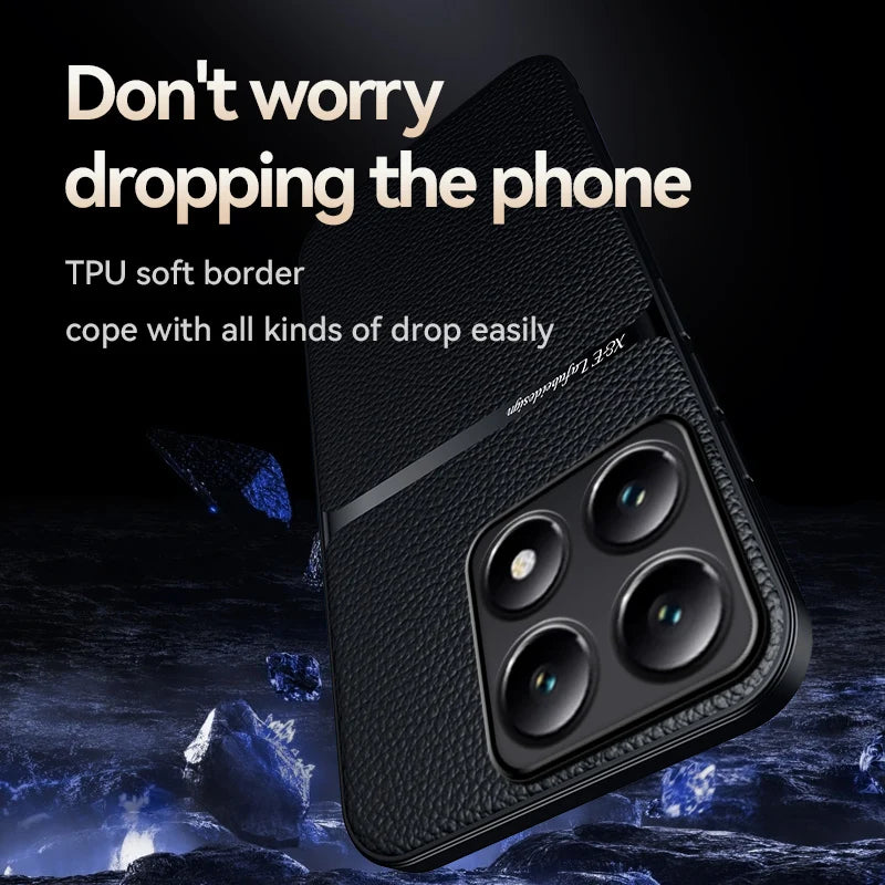 Xiaomi 14T Leder Magnet TPU Hülle