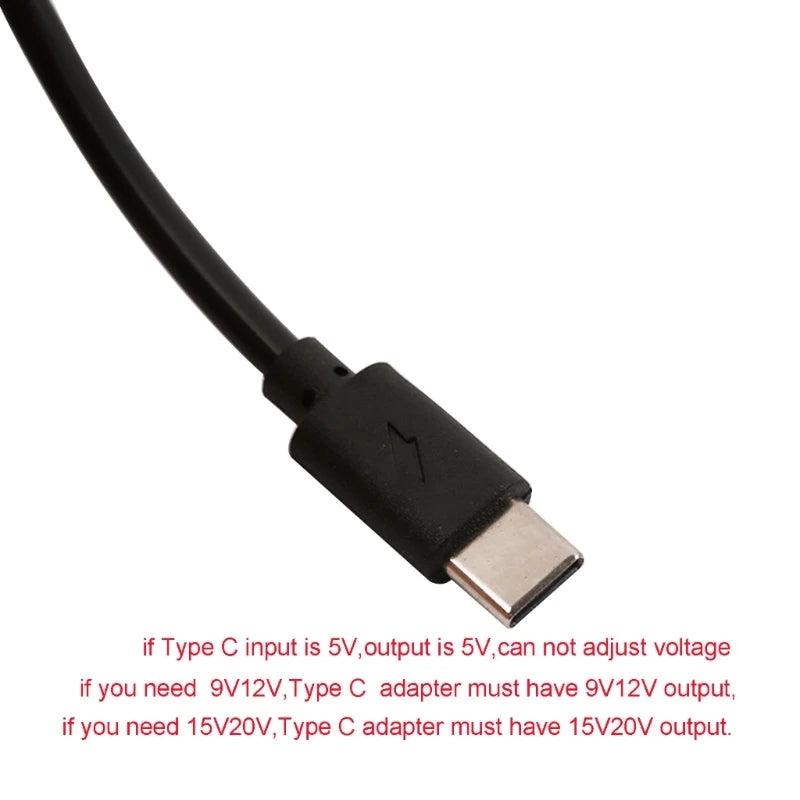 USB-C auf 5,5x2,1 mm Spannungskabel