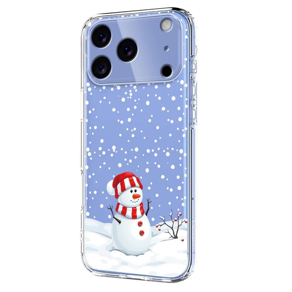 Transparent Christmas phone case for Google Pixel