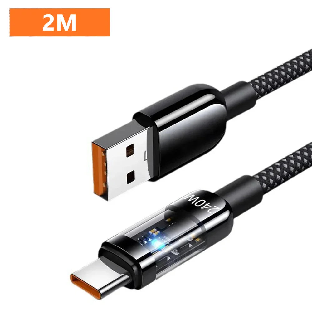 NNBILI 240W USB-C Schnellladekabel Nylon