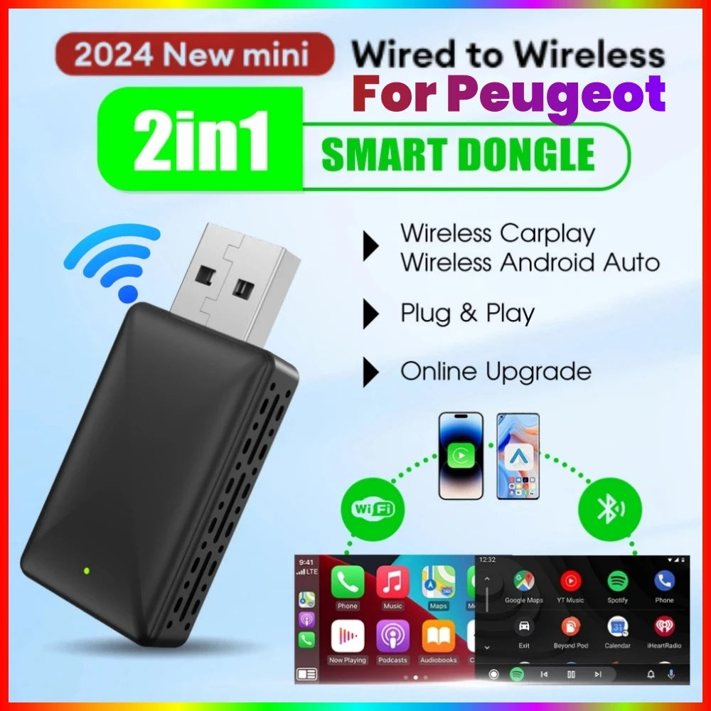 Kabelloser CarPlay Adapter Android Auto 2in1