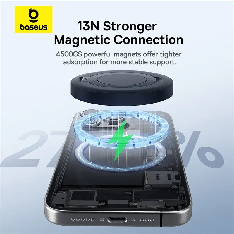 15W Magnetisches Schnellladegerät mit Ständer Qi2