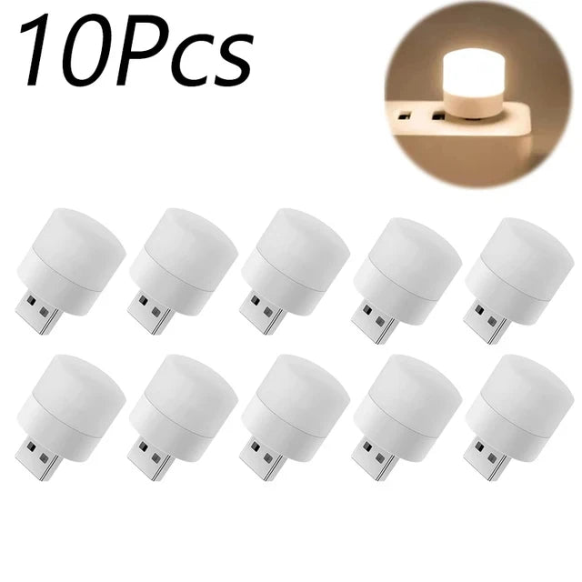 Mini USB Nachtlicht Warmweiß LED Lampe