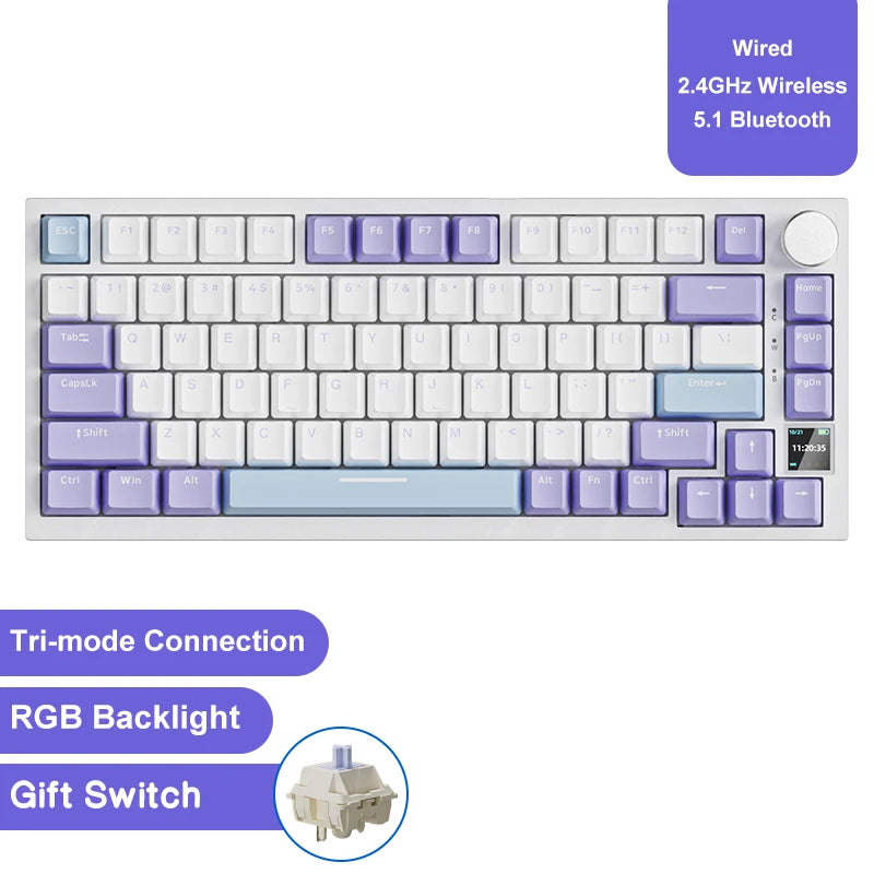 Ajazz AK820 Pro Gaming-Tastatur 3in1