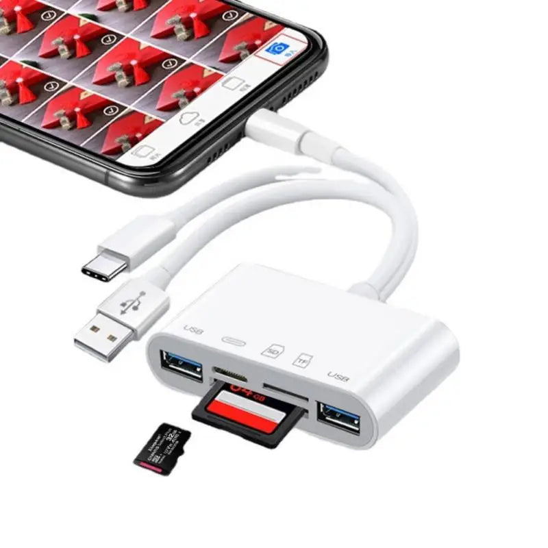 OTG USB Kamera Adapter SD TF Kartenleser iPhone iPad