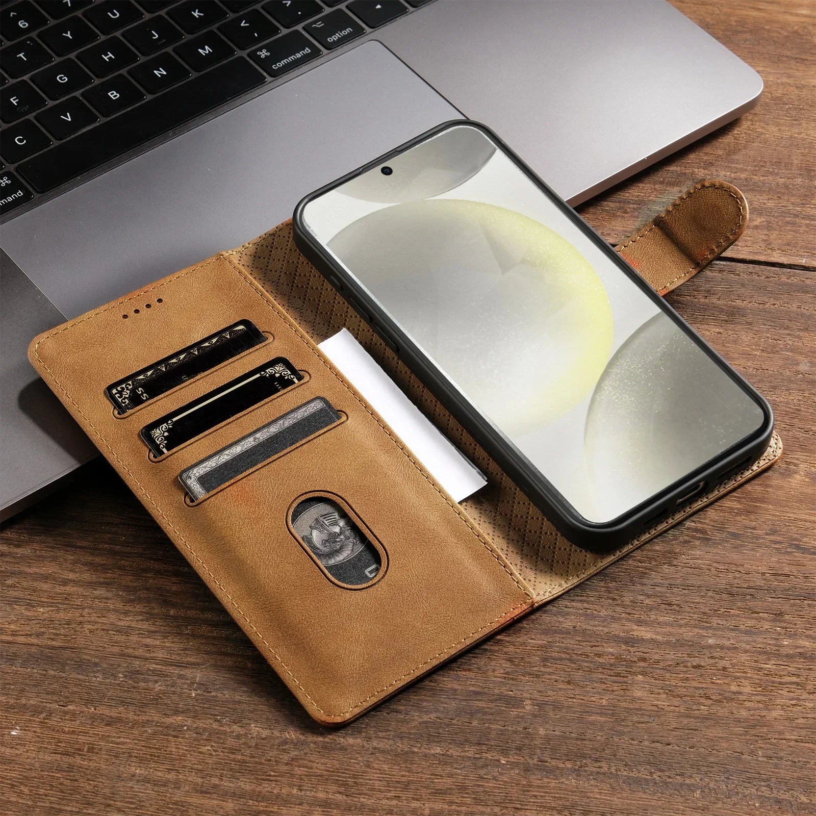 Leder Flip Hülle für Samsung Galaxy