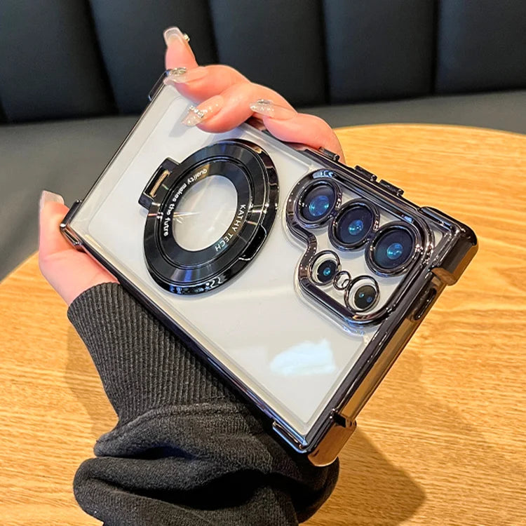 Samsung Luxus Magnet Hülle mit Ständer