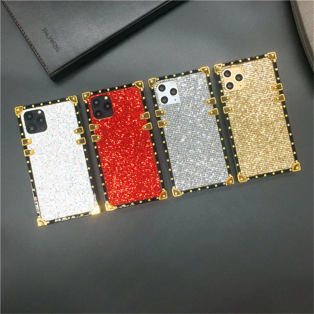 Luxuriöse Glitzer-Hülle mit Ring für Google Pixel 8