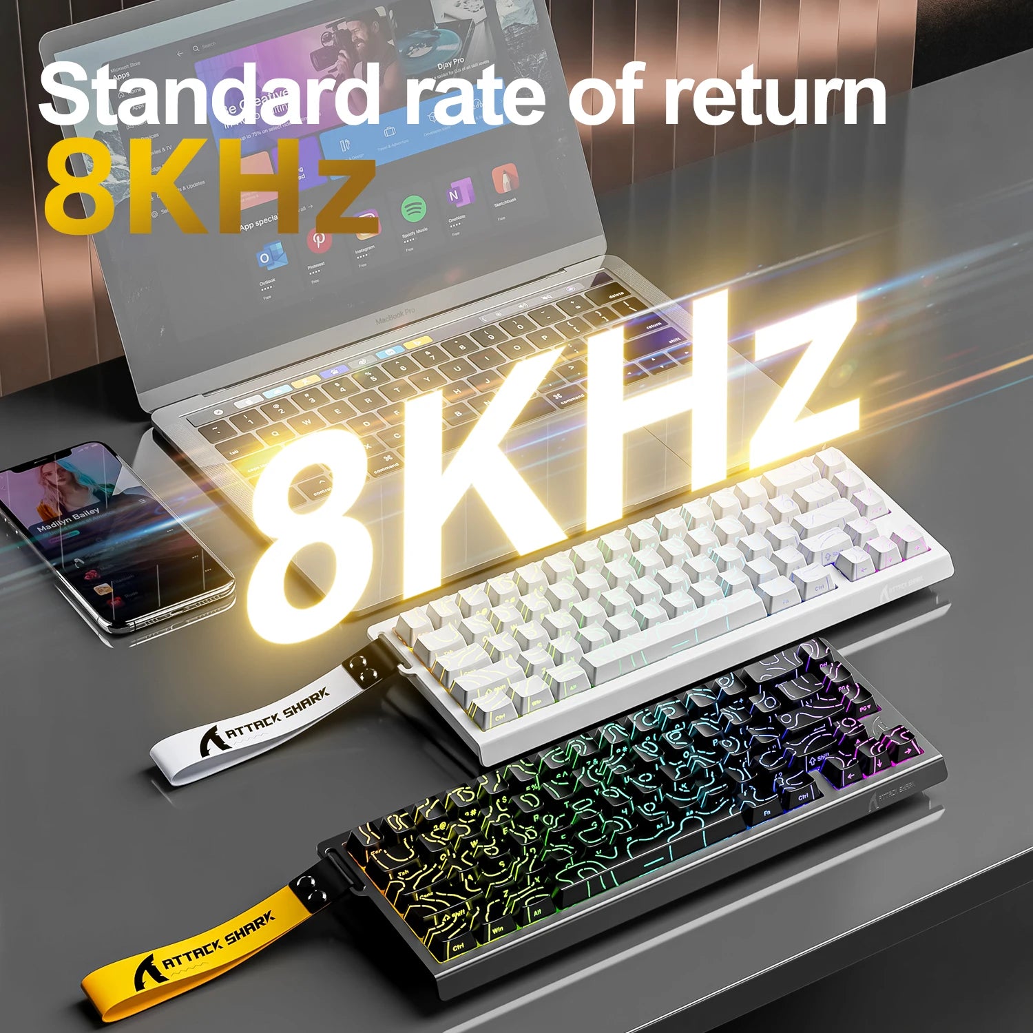 X68HE ATTACK SHARK Tastatur
