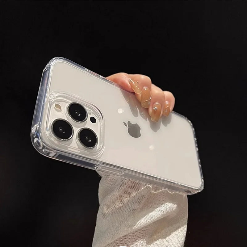 Luxus Transparent Weiche Acryl iPhone Hülle