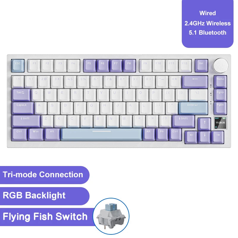 Ajazz AK820 Pro Gaming-Tastatur 3in1