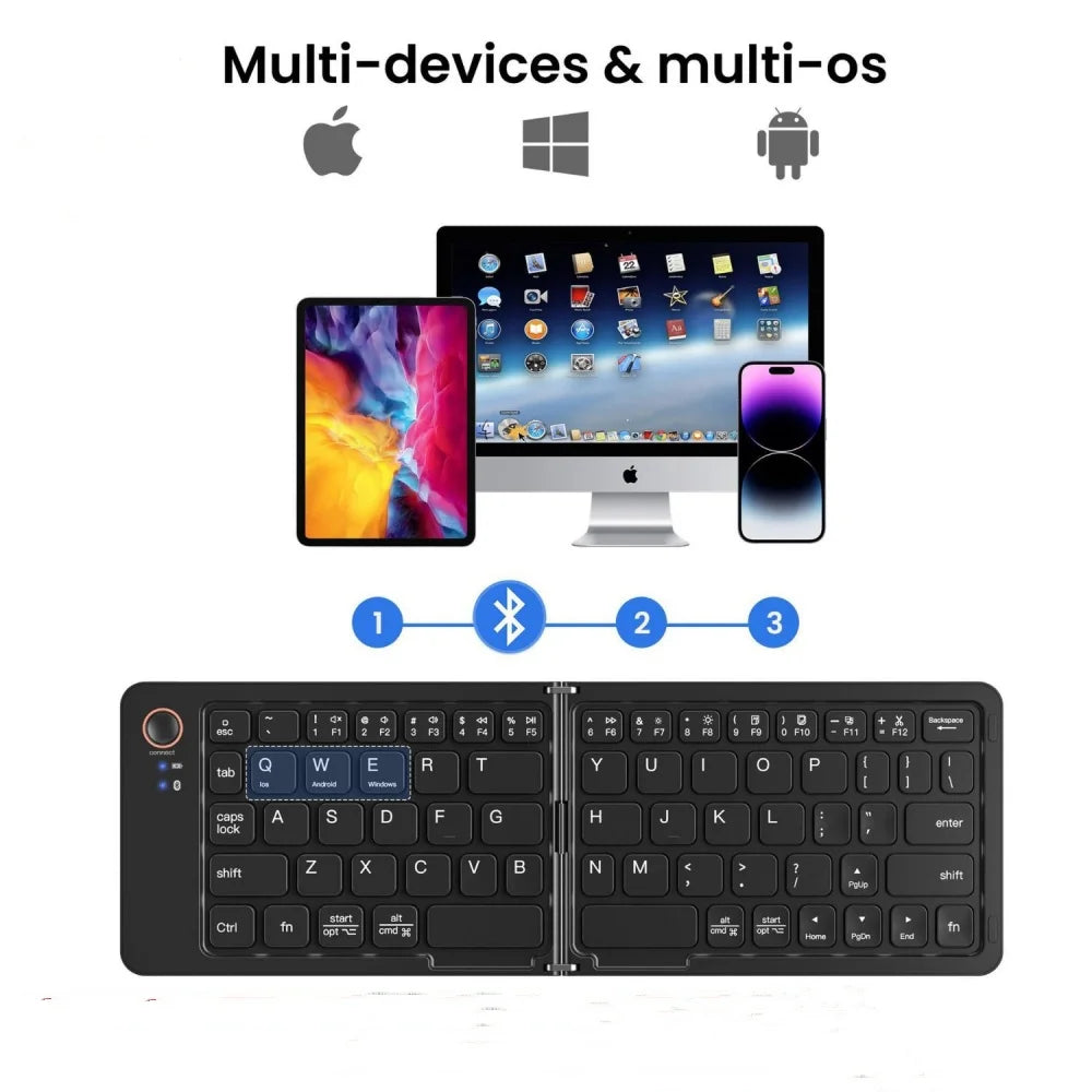 Faltbare Bluetooth-Tastatur Mini