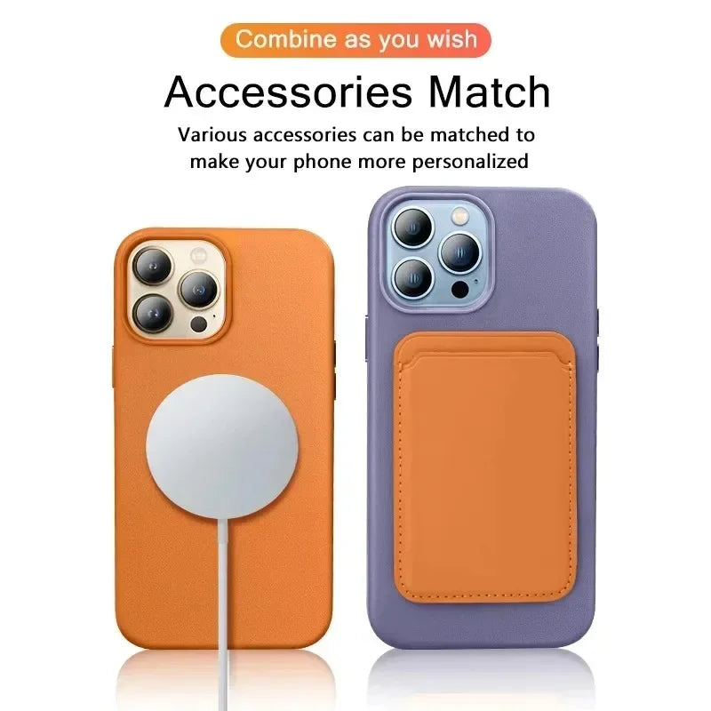 Offizielle MagSafe Lederhülle iPhone