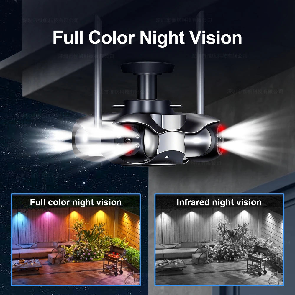 10K 20MP WLAN PTZ Kamera Outdoor Vierfach-Ansicht