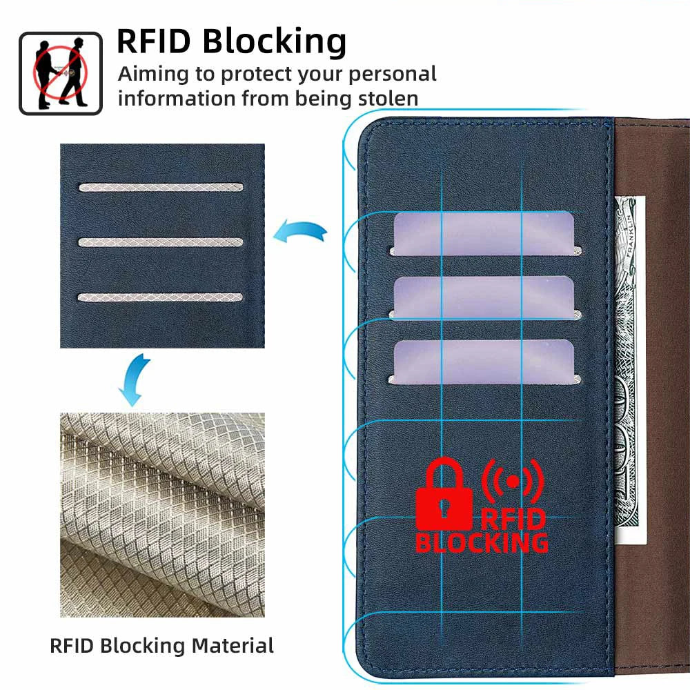 Leder Flip Brieftasche Hülle für Pixel 7–8A