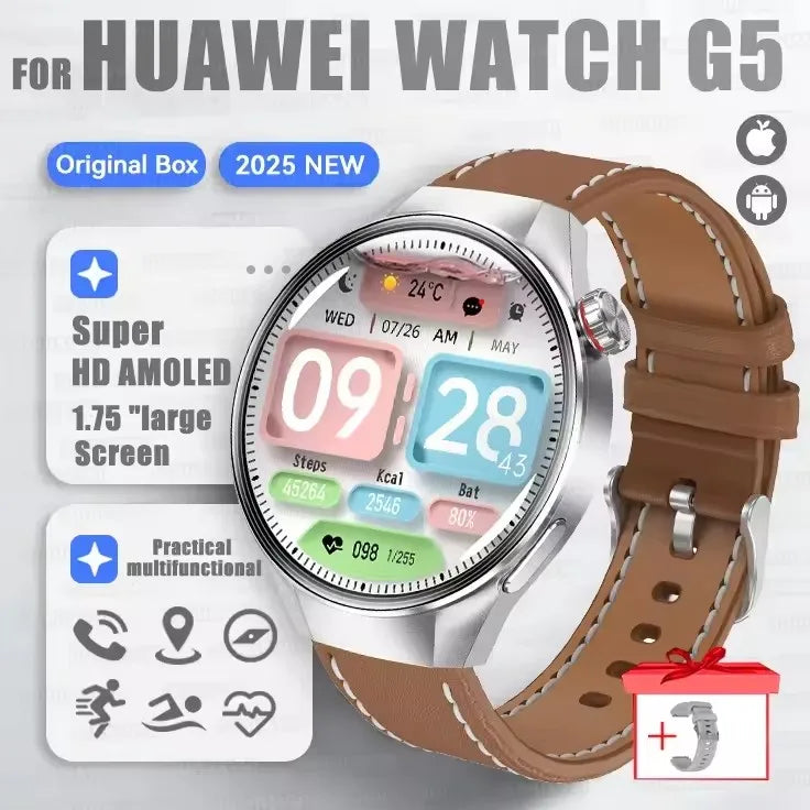 G5 Plus Smartwatch Herren 2025 mit AMOLED & GPS