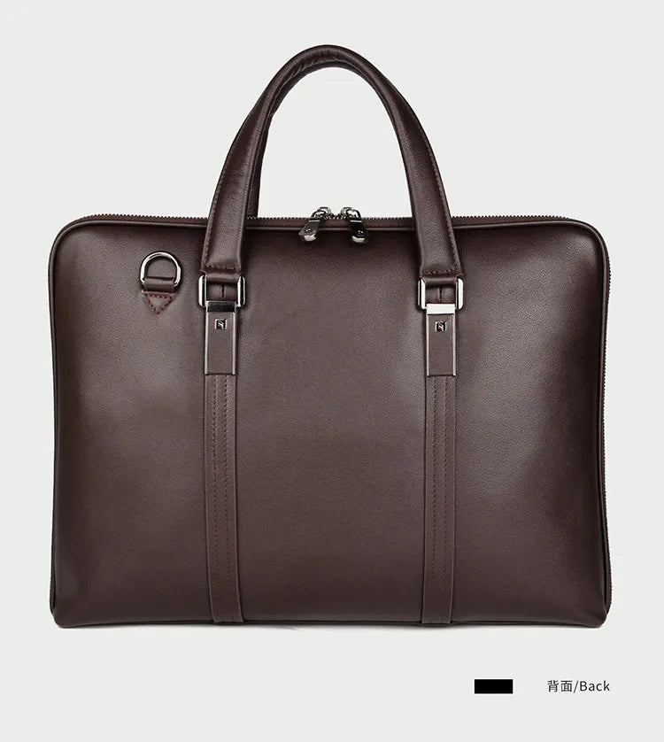Luxus Leder Aktentasche Herren 15,6 Zoll