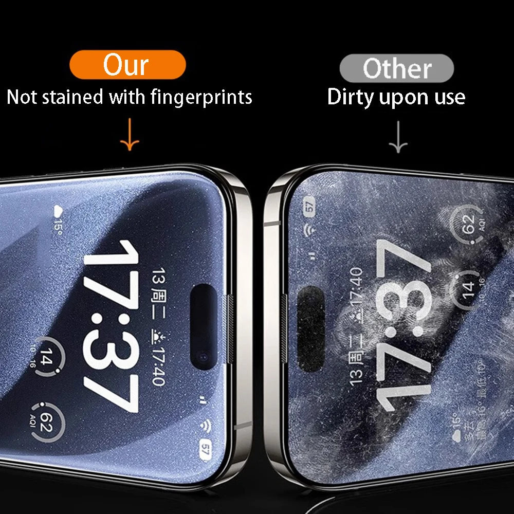 4 Stück iPhone Panzerglas Displayschutz