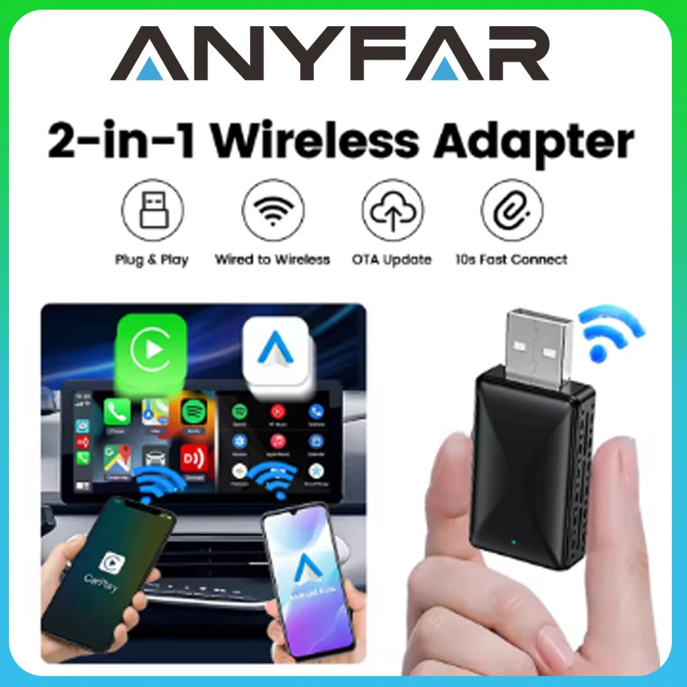 Kabelloser CarPlay Android Auto Adapter Mini