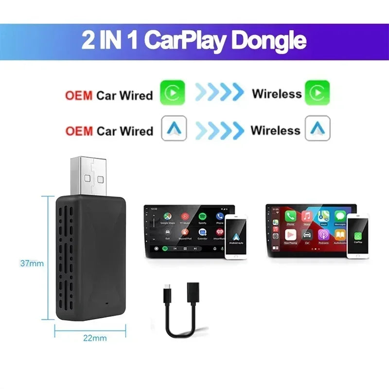 Kabelloser CarPlay Android Auto Adapter
