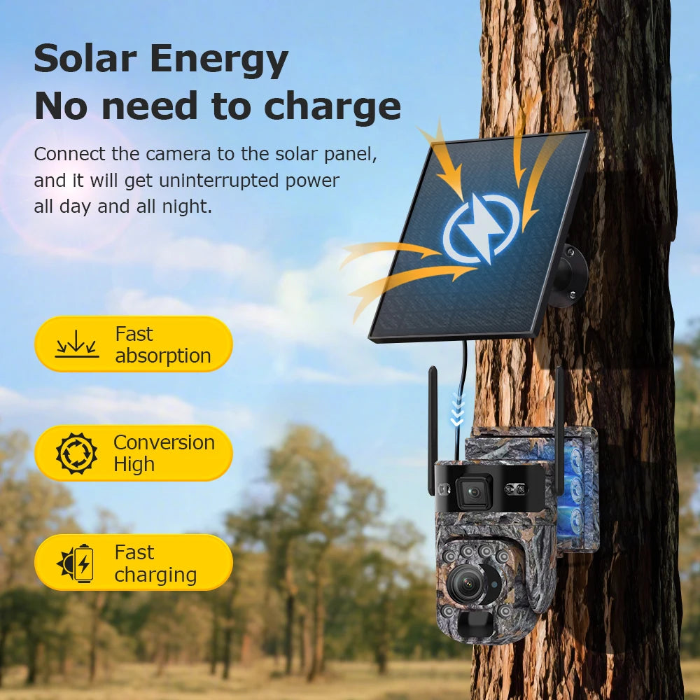 6K 4G Solar Sicherheitskamera mit 20X Zoom & Tracking