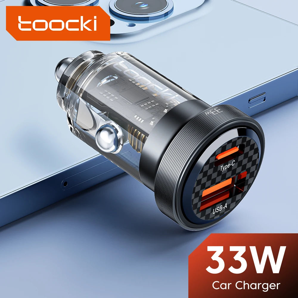 33W USB C Autoladegerät Schnellladung