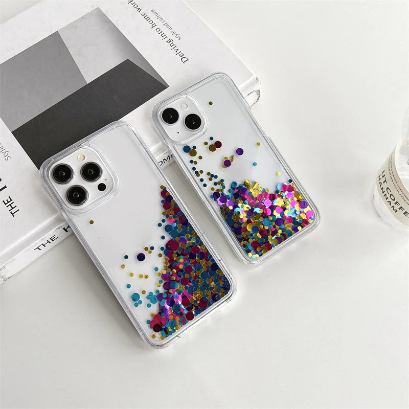 Glitzernde Flüssighülle für iPhone 17 Pro Max